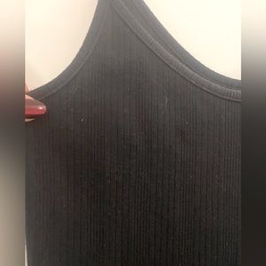 Gap | Black Ribbed Tank Bodysuit
